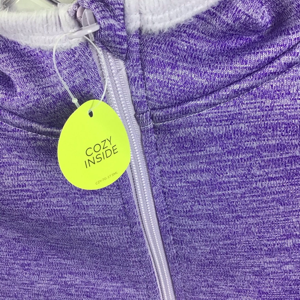 New C9 Champion Purple Zip Fleece Warm Hoodie - Picture 8 of 11